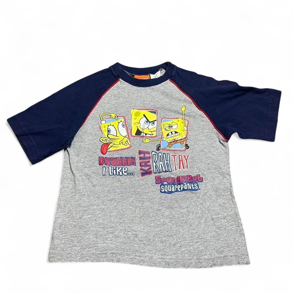 vintage 2002 SpongeBob SquarePants grey t-shirt